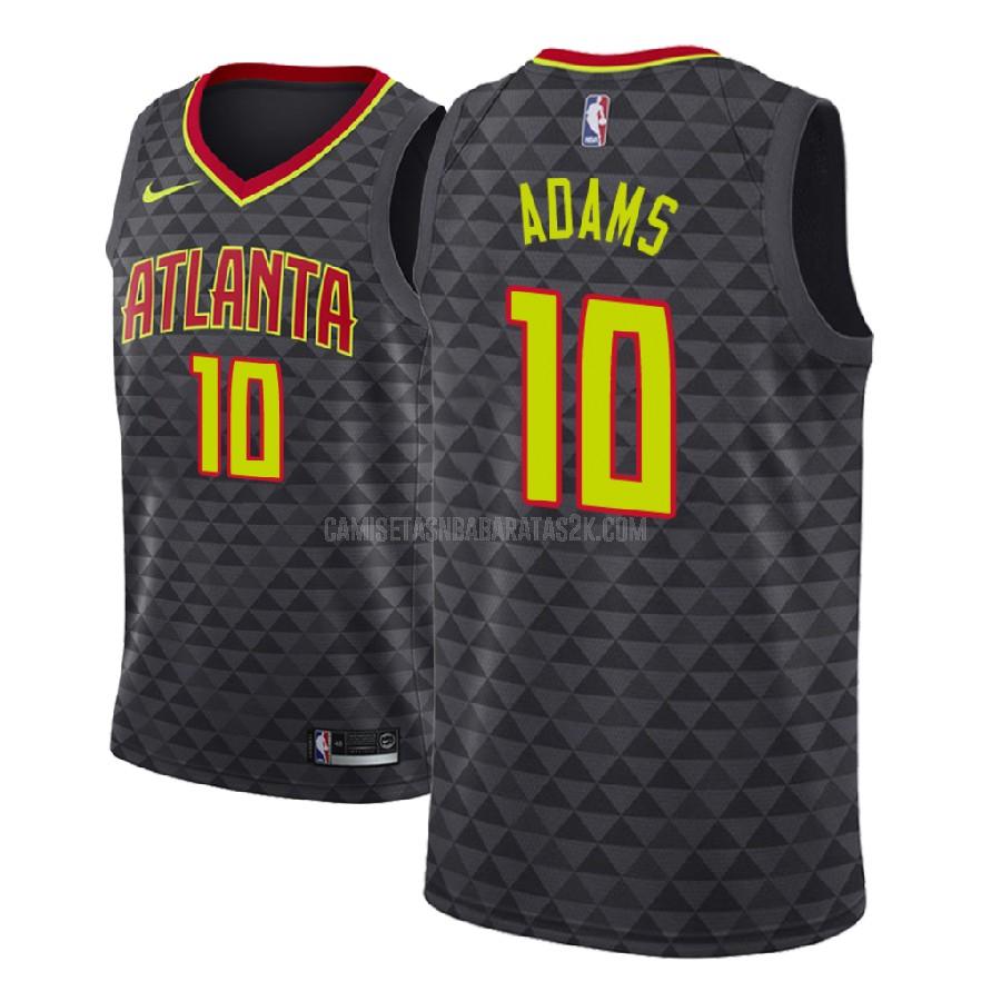 camiseta atlanta hawks de la jaylen adams 10 hombres negro icon 2018 nba draft