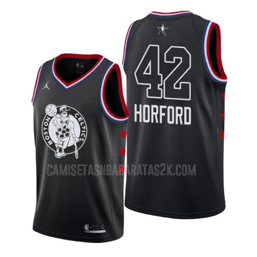 camiseta boston celtics de la al horford 42 hombres negro nba all-star 2019