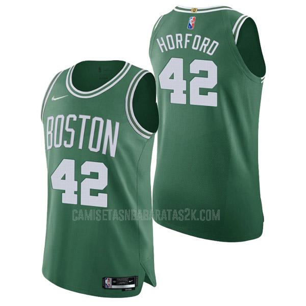 camiseta boston celtics de la al horford 42 hombres verde 75th anniversary icon edition 2021-22