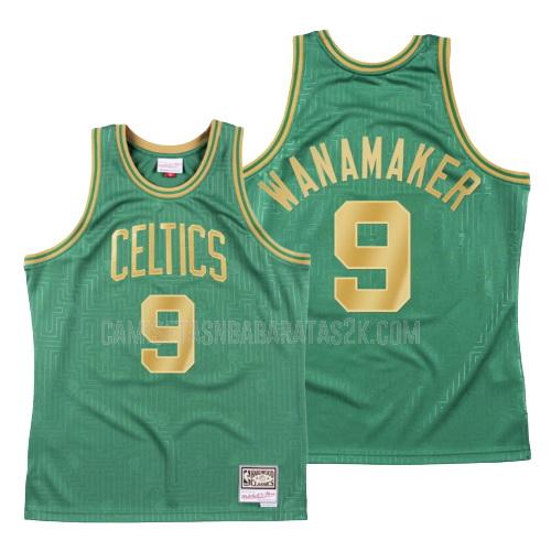 camiseta boston celtics de la brad wanamaker 9 hombres verde throwback 2020