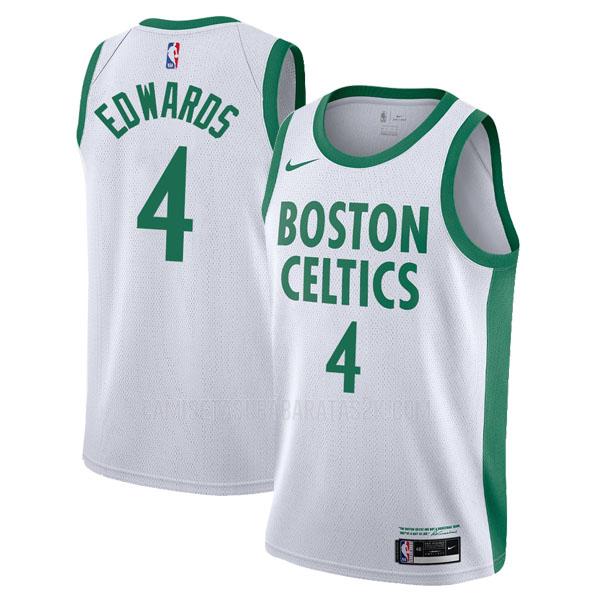 camiseta boston celtics de la carsen edwards 4 hombres blanco city edition 2020-21