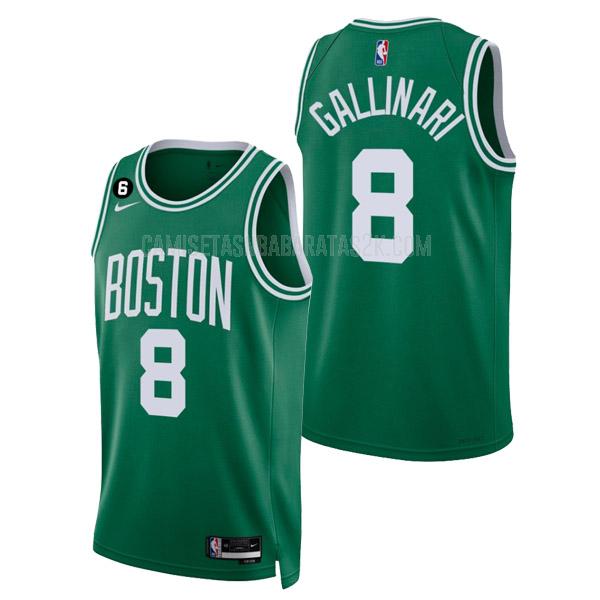camiseta boston celtics de la danilo gallinari 8 hombres verde icon edition 2022-23