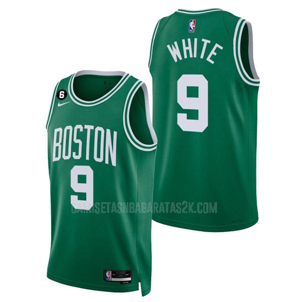 camiseta boston celtics de la derrick white 9 hombres verde icon edition 2022-23