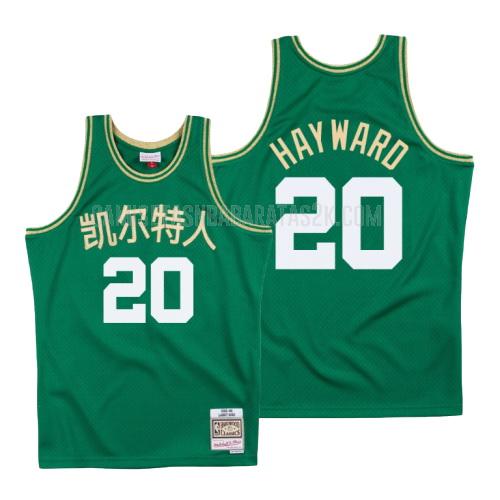 camiseta boston celtics de la gordon hayward 20 hombres verde año nuevo chino