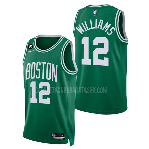 camiseta boston celtics de la grant williams 12 hombres verde icon edition 2022-23
