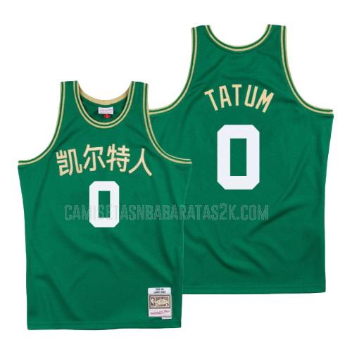 camiseta boston celtics de la jayson tatum 0 hombres verde año nuevo chino