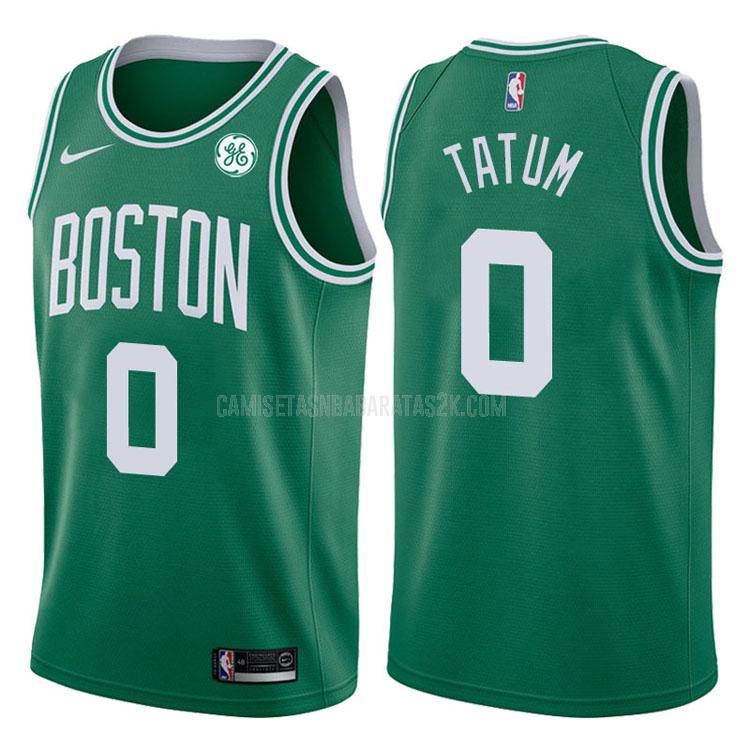 camiseta boston celtics de la jayson tatum 0 hombres verde icon 2017-18