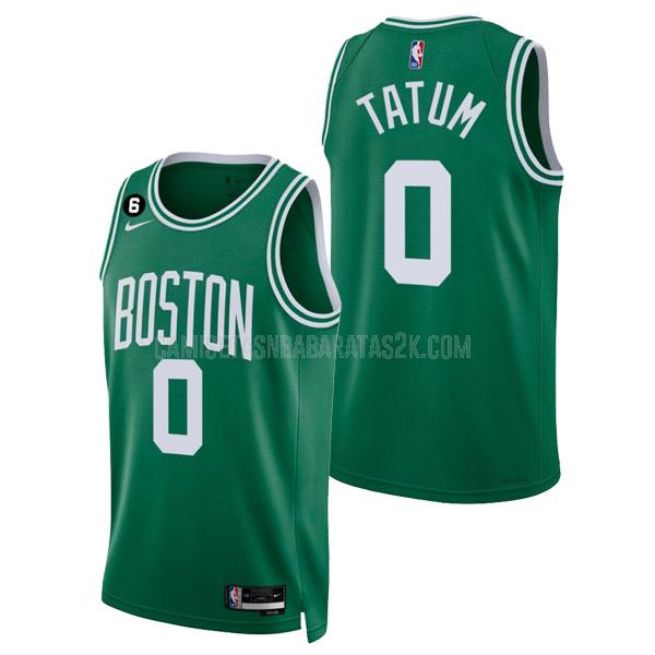 camiseta boston celtics de la jayson tatum 0 hombres verde icon edition 2022-23