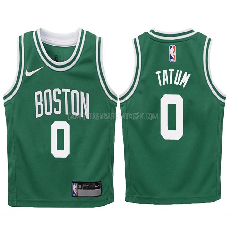 camiseta boston celtics de la jayson tatum 0 niños verde icon 2017-18