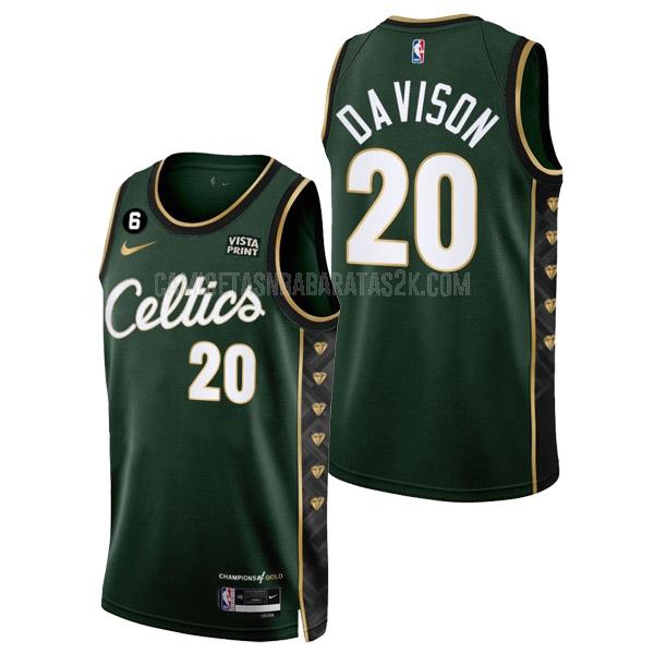 camiseta boston celtics de la jd davison 20 hombres verde city edition 2022-23