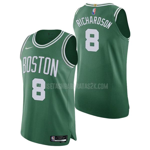 camiseta boston celtics de la josh richardson 8 hombres verde 75th anniversary icon edition 2021-22