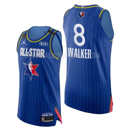 camiseta boston celtics de la kemba walker 8 hombres azul nba all-star 2020