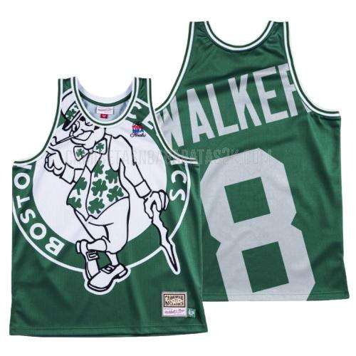 camiseta boston celtics de la kemba walker 8 hombres verde big face