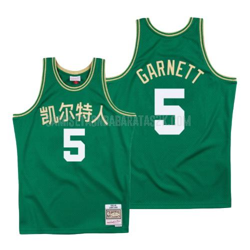 camiseta boston celtics de la kevin garnett 5 hombres verde año nuevo chino