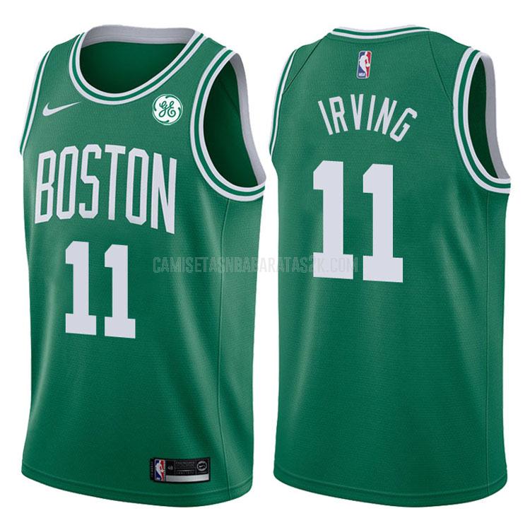 camiseta boston celtics de la kyrie irving 11 hombres verde icon 2017-18