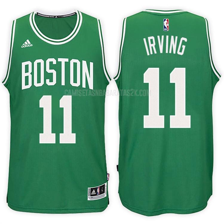 camiseta boston celtics de la kyrie irving 11 hombres verde road