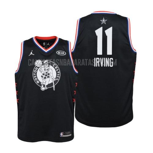 camiseta boston celtics de la kyrie irving 11 niños negro nba all-star 2019