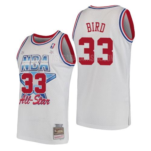 camiseta boston celtics de la larry bird 33 hombres blanco nba all-star 1991