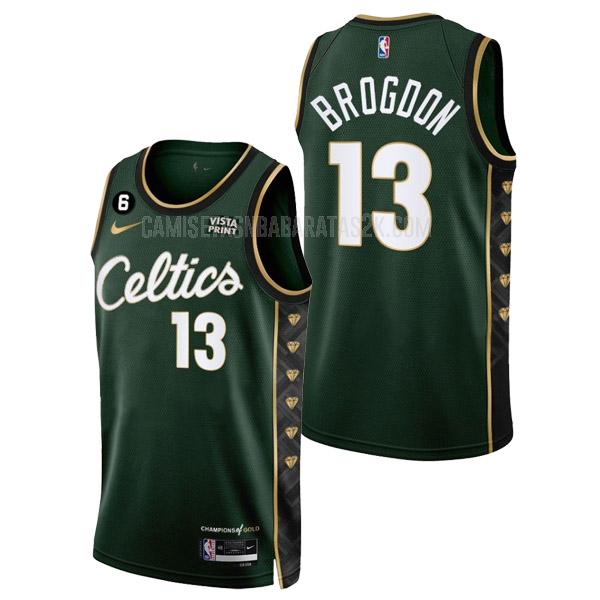 camiseta boston celtics de la malcolm brogdon 13 hombres verde city edition 2022-23