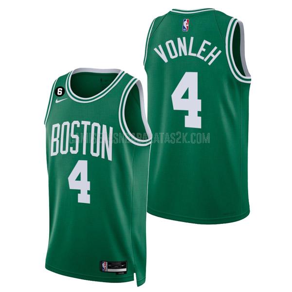 camiseta boston celtics de la noah vonleh 4 hombres verde icon edition 2022-23