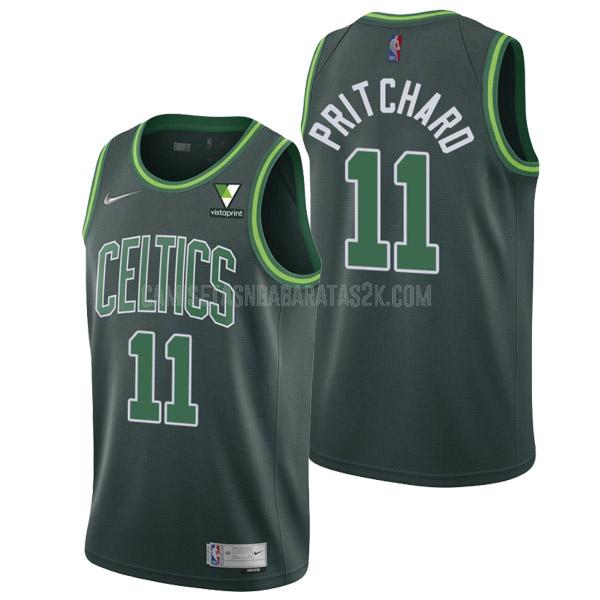 camiseta boston celtics de la payton pritchard 11 hombres verde earned edition 2021-22