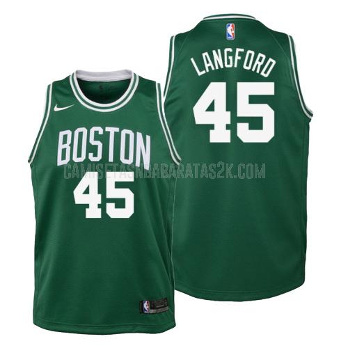 camiseta boston celtics de la romeo langford 45 niños verde icon