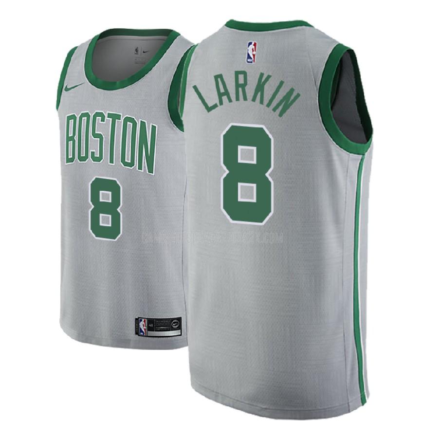 camiseta boston celtics de la shane larkin 8 hombres gris edición city 2017-18
