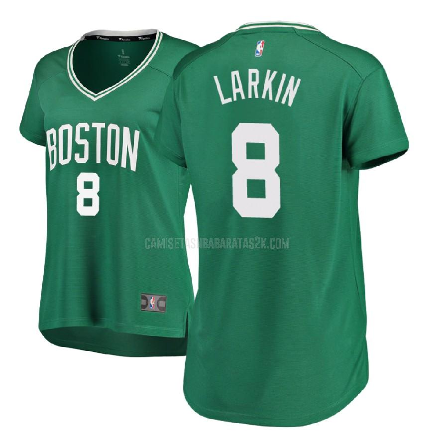 camiseta boston celtics de la shane larkin 8 mujer verde icon 2017-18