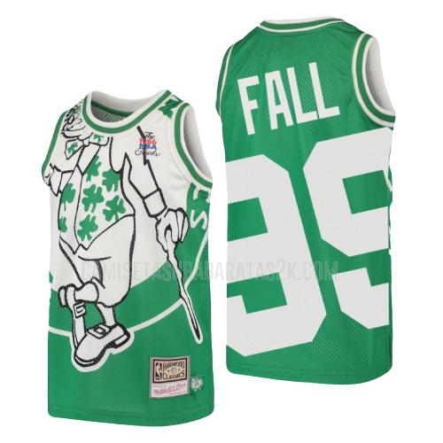 camiseta boston celtics de la tacko fall 99 niños verde hardwood classics big face