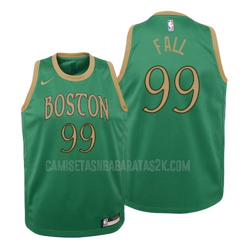 camiseta boston celtics de la tacko fall 99 niños verde numero blanco 2019-20