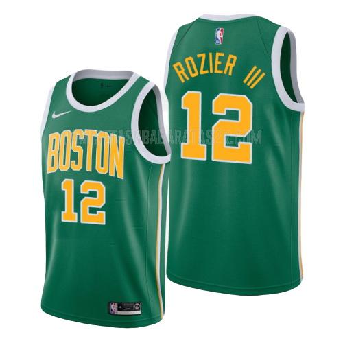camiseta boston celtics de la terry rozier 12 hombres verde edición earned