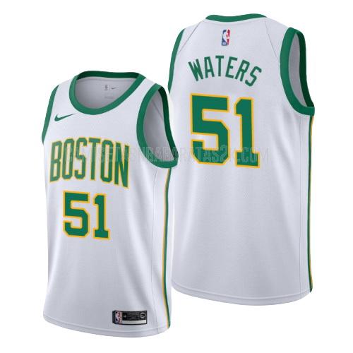 camiseta boston celtics de la tremont waters 51 niños blanco edición city