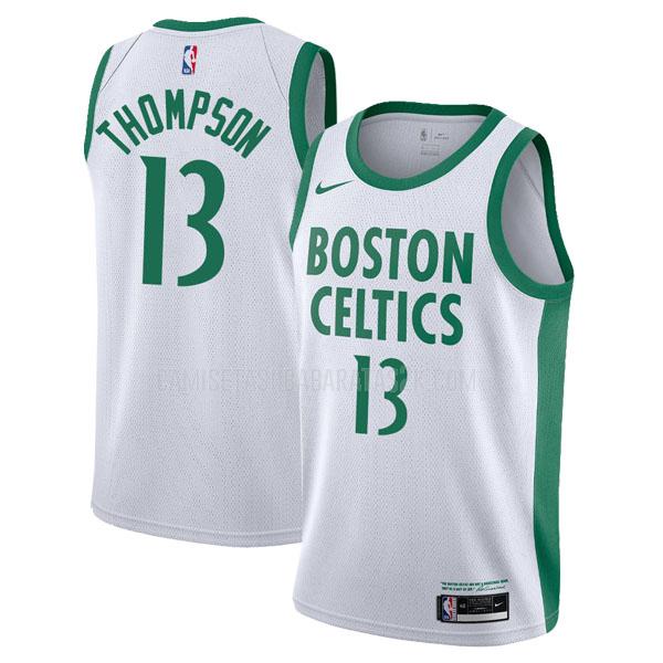 camiseta boston celtics de la tristan thompson 13 hombres blanco city edition 2020-21