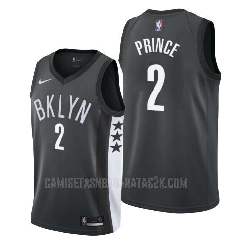 camiseta brooklyn nets de la taurean prince 2 hombres negro statement