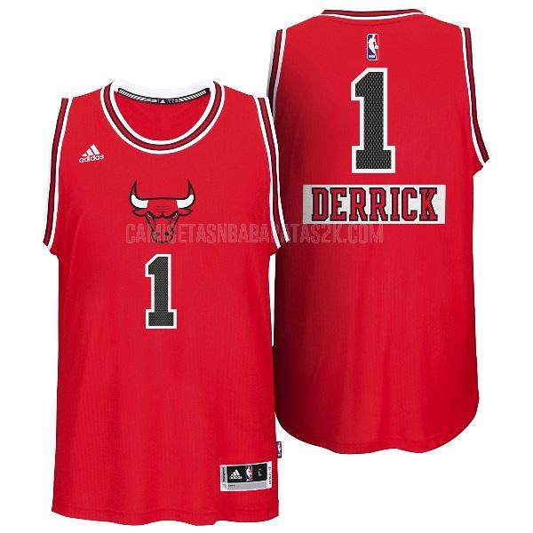 camiseta chicago bulls de la derrick rose 1 niños rojo día de navidad 2014
