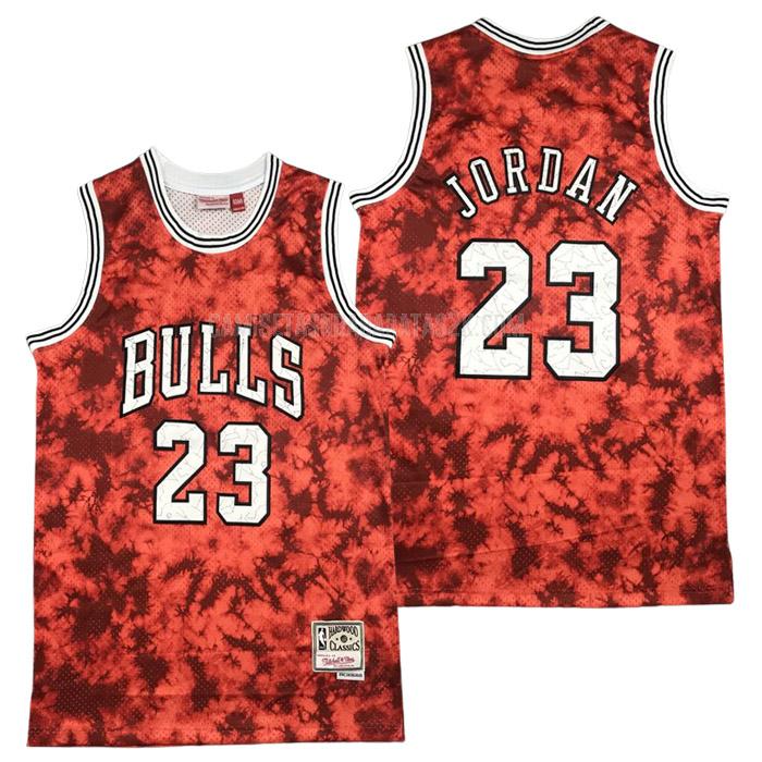 camiseta chicago bulls de la michael jordan 23 hombres rojo constellation edition