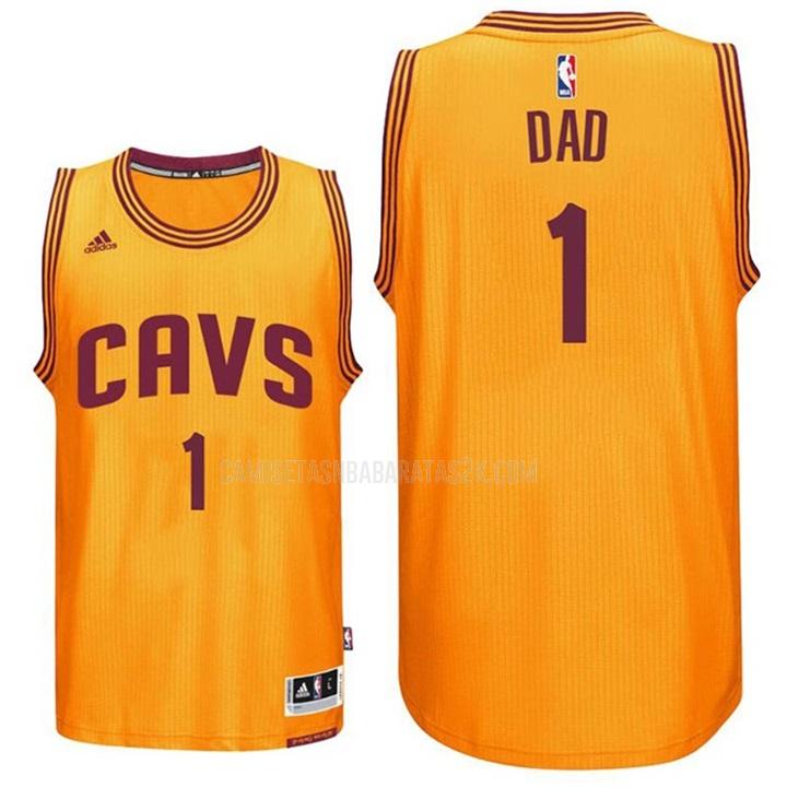 camiseta cleveland cavaliers de la dad 1 hombres naranja dia del padre