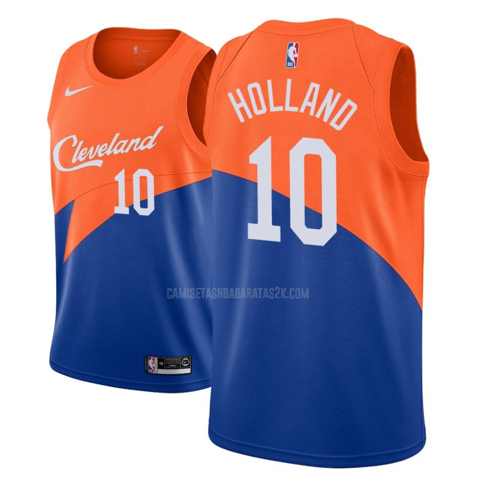 camiseta cleveland cavaliers de la john holland 10 niños azul city edition