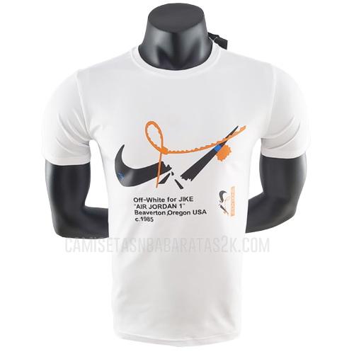 camiseta de baloncesto nike off-white de la hombres blanco 22822a22 2022-23