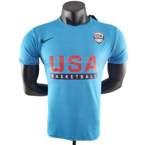 camiseta de baloncesto usa de la hombres azul 22822a3 2022-23