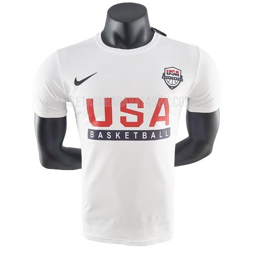 camiseta de baloncesto usa de la hombres blanco 22822a2 2022-23