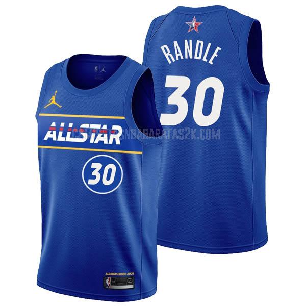 camiseta de la julius randle 30 hombres azul all-star 2021