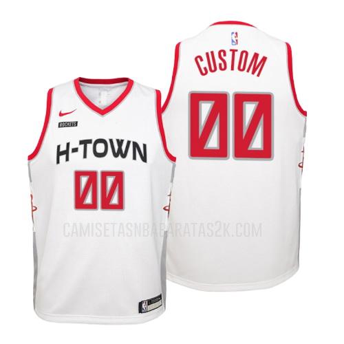 camiseta houston rockets de la custom niños blanco edición city 2019-20