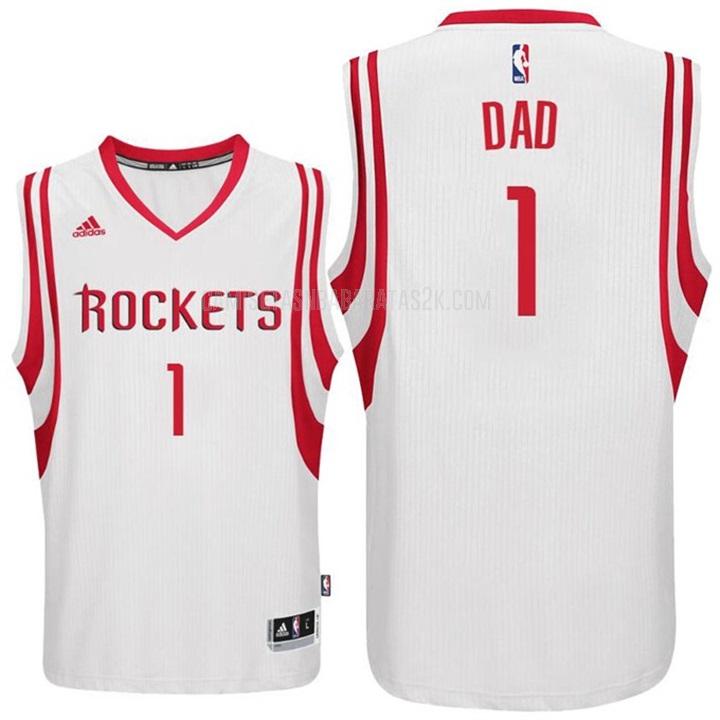 camiseta houston rockets de la dad 1 hombres blanco dia del padre