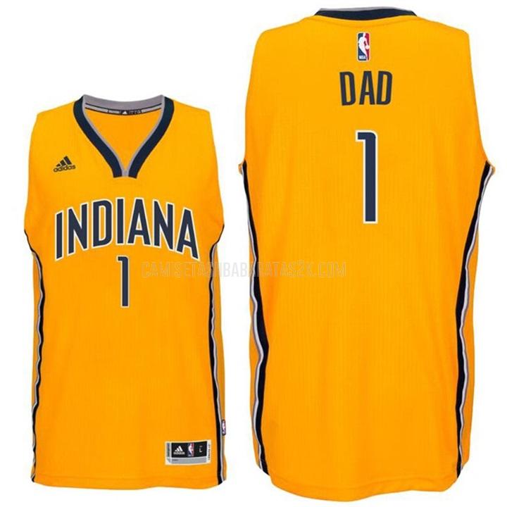 camiseta indiana pacers de la dad 1 hombres amarillo dia del padre