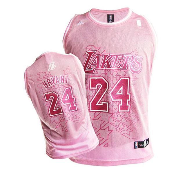 camiseta los angeles lakers de la kobe bryant 24 mujer rosa clásico