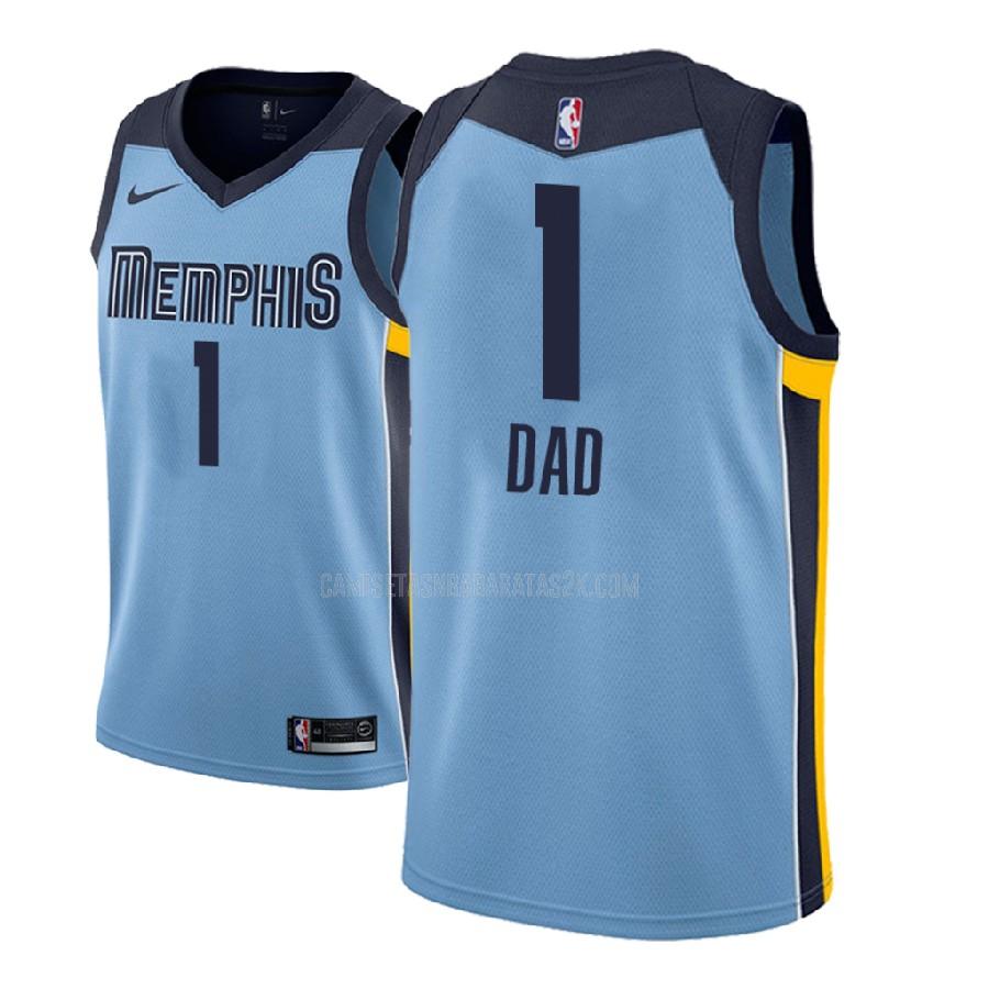 camiseta memphis grizzlies de la dad 1 hombres azul dia del padre