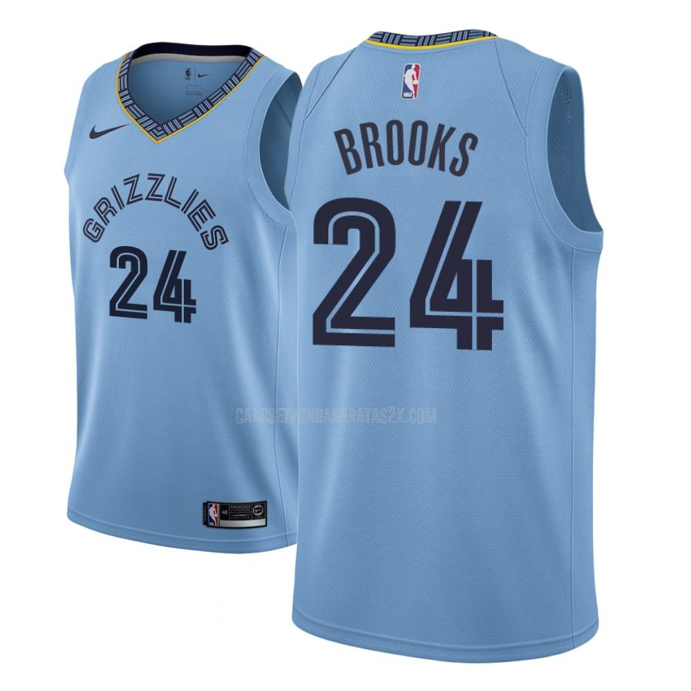 camiseta memphis grizzlies de la dillon brooks 24 hombres azul statement