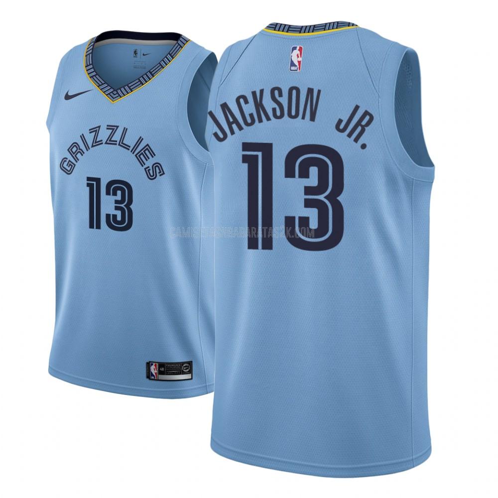 camiseta memphis grizzlies de la jaren jackson jr 13 hombres azul statement