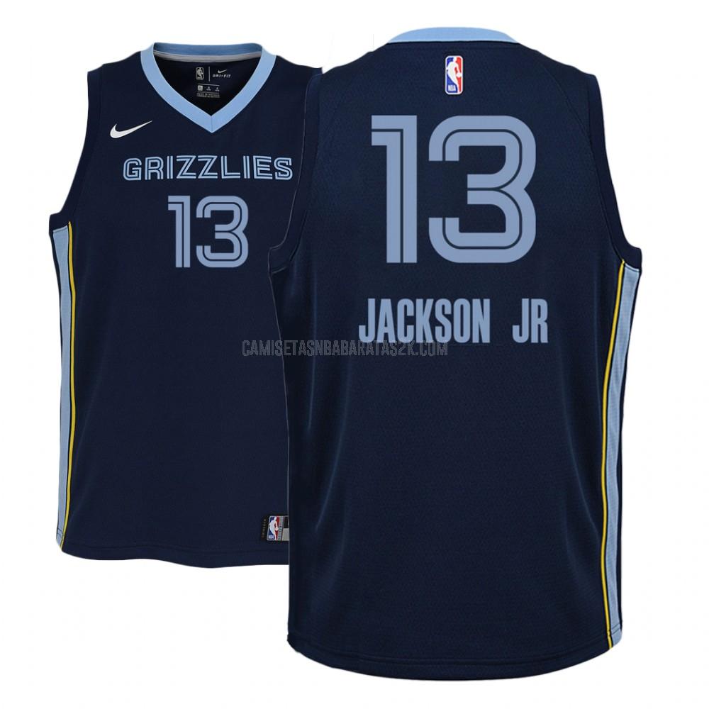camiseta memphis grizzlies de la jaren jackson jr 13 niños azul marino icon